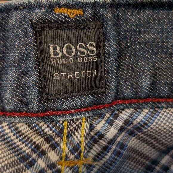 BOSS Hugo Boss Scout 1 Stretch Regular Fit Dark Blue Denim Jeans Size 34/34 - Picture 7 of 14